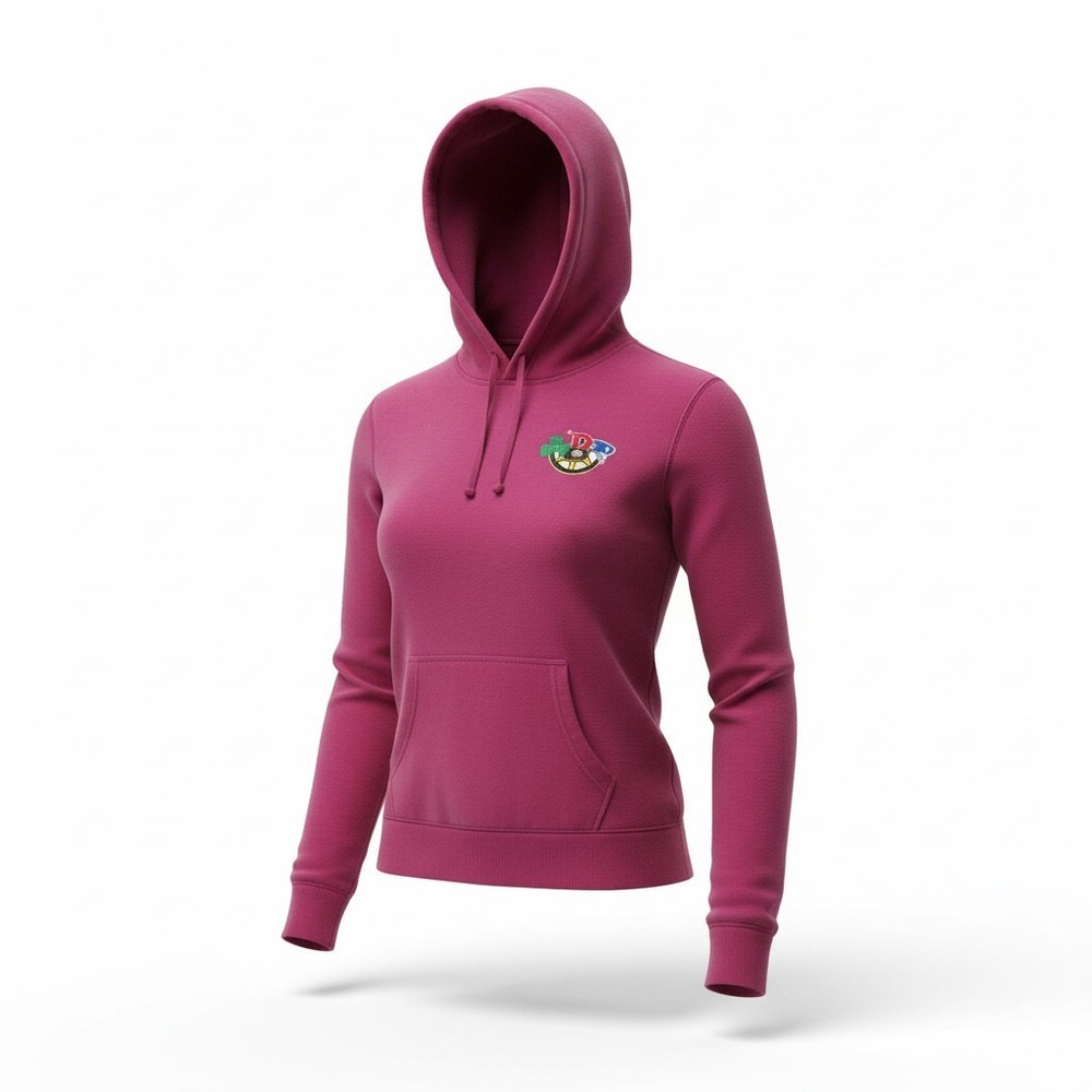 Sport Tek Boston Sports Fan Hoodie Ladies M Magenta Pink Boston Teams Mashup